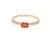 Natural 0.37 cts red sapphire & 0.14 cts diamond ring 14k gold For Sale In New York - Image 6 of 18