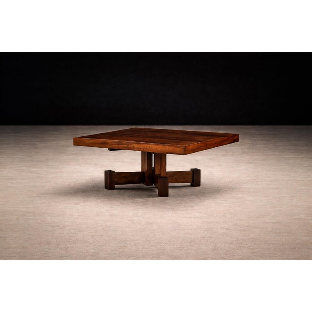 Brazilian Modern Square Coffee Table in Rosewood, Tora, 1960s For Sale In New York - Image 6 of 11