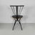 1980s Italian Modern Black Wood and Metal Folding Chair, 1980s For Sale - Image 5 of 18
