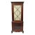Vintage Georgian Style Mahogany Corner Cabinet China Cabinet With Glass Door For Sale