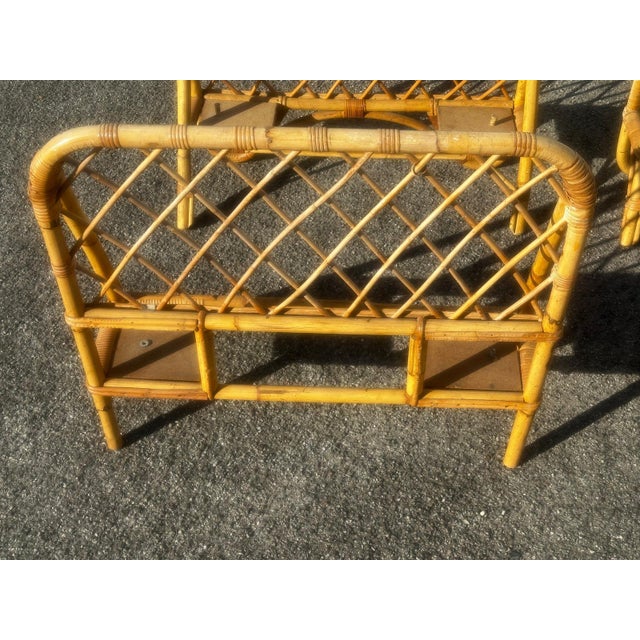 Vintage Single Rattan Beds, 1970s, Set of 2 For Sale - Image 12 of 18