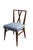1950s Attributed to Tommi Parzinger for Charak Modern X-Back Mahogany Dining Chairs, Set of 6 For Sale In New York - Image 6 of 6