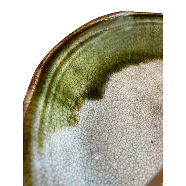 19th Century Japanese Oribe Tetsuki Kashiki Candy Dish For Sale - Image 4 of 5