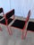 Vintage Space Age Red & Black Metal Chairs, 1970s, Set of 4 For Sale - Image 11 of 18