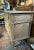 French Provincial Antique French Louis XVI Style Commode | 1930s Painted Cherrywood Chest of Drawers | Light Gray Distressed Finish For Sale - Image 3 of 12