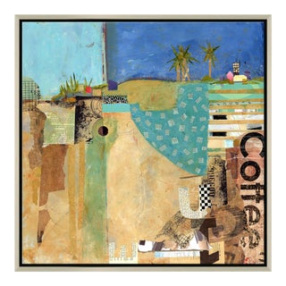"Pueblos" Original Mixed Media Painting by Jill Krasner For Sale