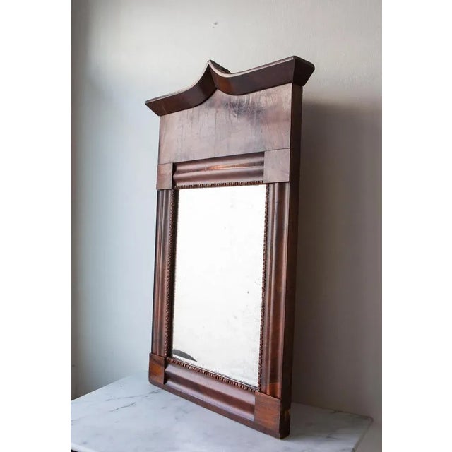 Antique French Mirror in Mahogany, 1820s For Sale - Image 11 of 12