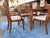 French Provincial Late 20th Century Attributed to Bassett Chalons Collection Sequoia Cherry Dining Set With Cane-Back Chairs, Extension Leaf & Custom Table Pads For Sale - Image 3 of 17