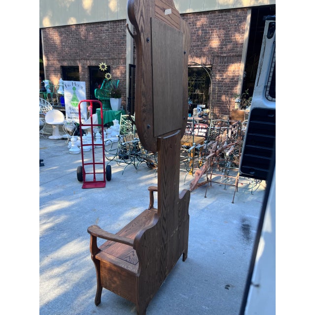 Vintage Wooden Hall Tree Chairish