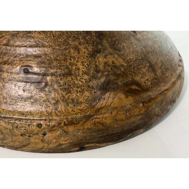 Monumental 18th Century American Burlwood Bowl, Virtually Untouched Historical Significance For Sale - Image 10 of 12
