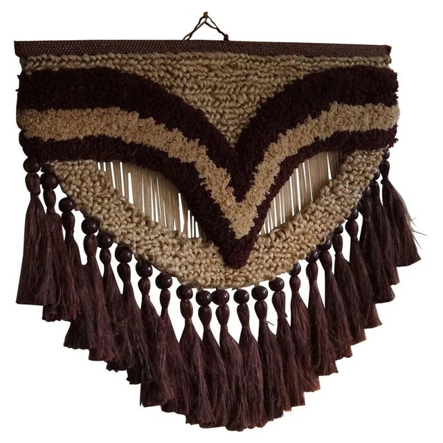 Vintage Handmade Bohemian Rug in Jute, India, Late 20th Century For Sale - Image 13 of 13