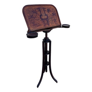 Vienna Secession Bentwood Harp Motif Sheet Music Stand by Thonet No. 11852 For Sale