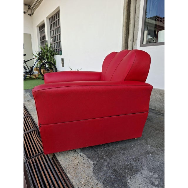 Red Vintage Sofa Bed, 1940s For Sale - Image 8 of 10