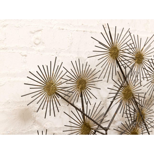 Mid 20th Century Mid 20th Century Modern Atomic Starburst Metal Wall Sculpture For Sale - Image 5 of 9