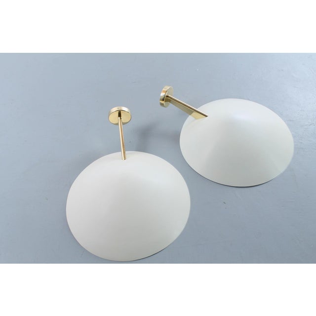 Gold 131 Sconces by Giuseppe Ostuni for Oluce, 1950s, Set of 2 For Sale - Image 8 of 14