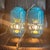 Elevate your space with this striking pair of vintage Mid-Century Modern swag pendant lamps. Crafted in the 1960s or...