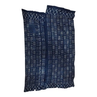 Mid 20th Century Vintage African Indigo Fabric For Sale