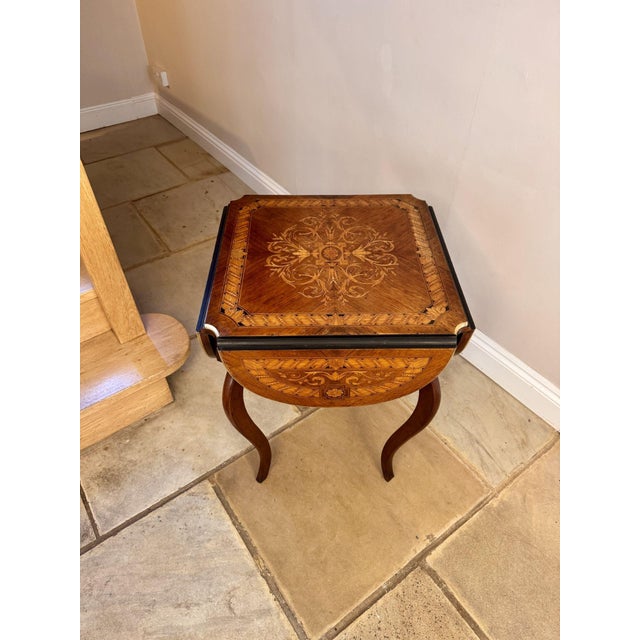 Antique 19th Century Marquetry Occasional Table For Sale - Image 3 of 13