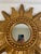 1960-70s Vintage French Style Gold Gilded Sunburst Wall Mirror For Sale - Image 6 of 12