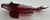 Glass Ruby-Red Large Art Glass Fish Figurine by Chris Belleau, Signet. For Sale - Image 7 of 10