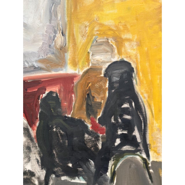 Max Bilde, Figure Composition, 1961, Oil Painting on Canvas, Framed For Sale - Image 7 of 18