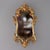 French Antique French Louis XIV Style Gilt Bronze Foliate Hourglass Form Mirror C1930 For Sale - Image 3 of 10