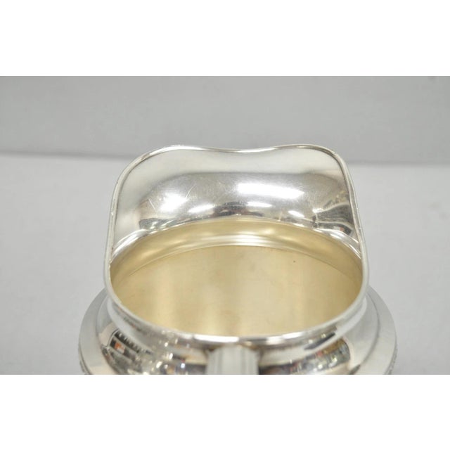 Metal Vintage Wma Rogers Victorian Silver Plated Bulbous Footed Water Pitcher For Sale - Image 7 of 13