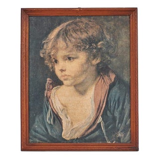 Jean Baptiste Greuze, Portrait of Boy, 1960s, Print For Sale