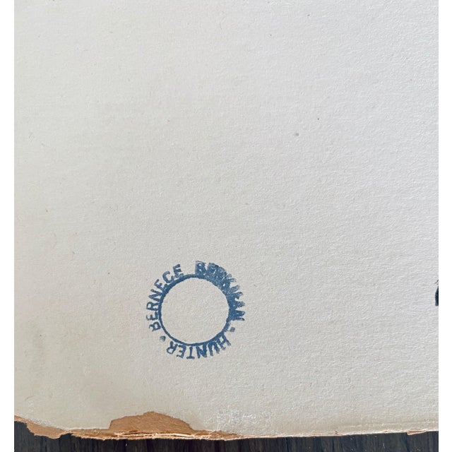 Mid 20th Century Bernece Berkman-Hunter, American Artist Abstract Painting For Sale - Image 5 of 6