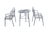 Modernist 3 Piece Iron Patio Furniture Set With Rose Pattern For Sale - Image 4 of 15