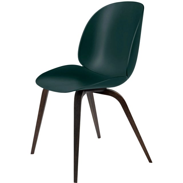 Not Yet Made - Made To Order GamFratesi 'Beetle' Dining Chair in Green With Smoked Oak Conic Base For Sale - Image 5 of 5