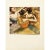 An excellent vintage full-color reproduction print of painting "Dancers" by Edgar Degas. Comes from a First Edition art...