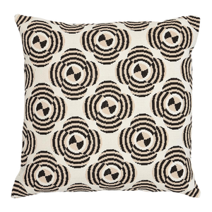 Schumacher x Johnson Hartig Le Moderne Cut Velvet Pillow 20" x 20" in Neutral