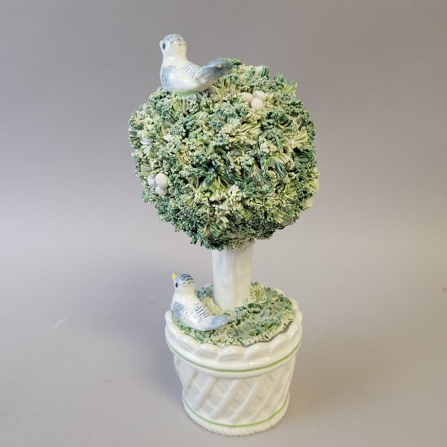 1960s Italian Porcelain Topiary With Birds For Sale - Image 5 of 8