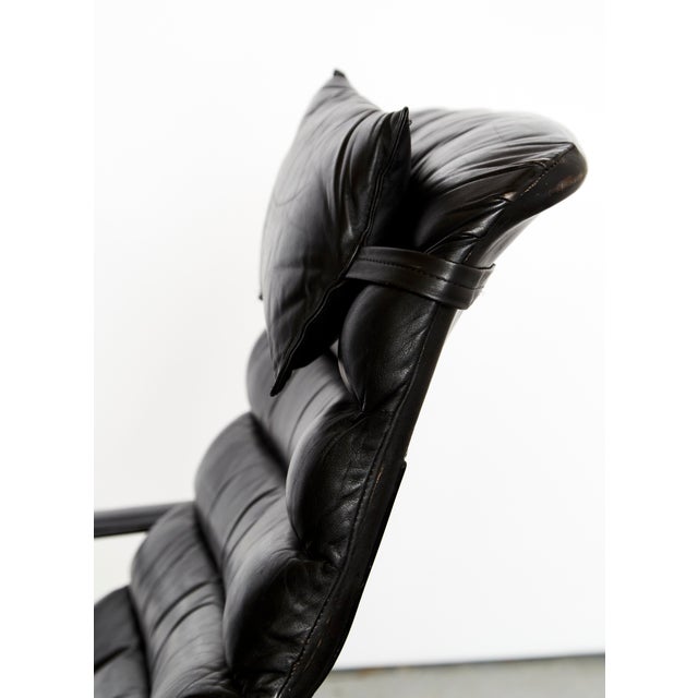 Set of Mid-Century Pulkka Lounge Chair and Ottoman by Ilmari Lappalainen for Asko, 1968 For Sale - Image 9 of 18