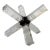 Revelation Modern Faux Quartz Crystal Double Cross Sculpture For Sale