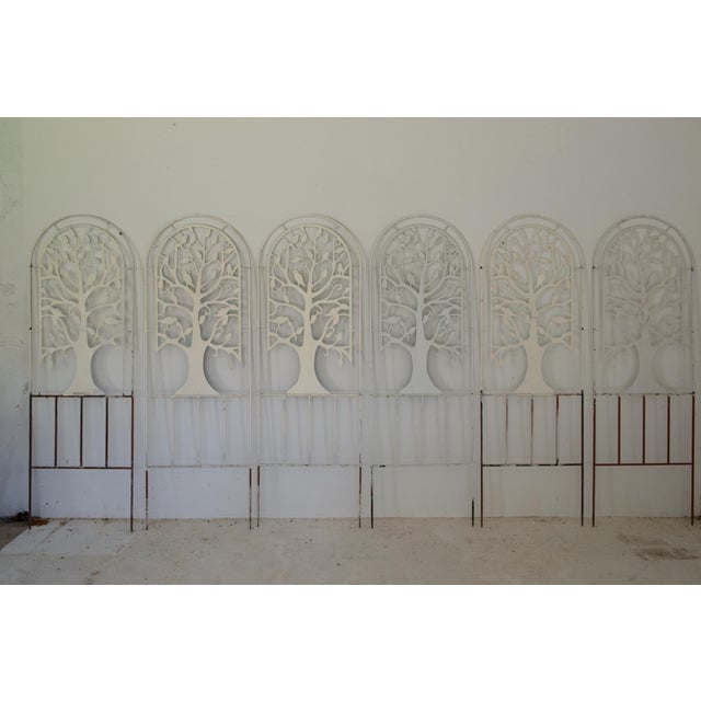 1960s Set of Metal Garden Tree and Bird Trellises - 21 Pieces For Sale - Image 4 of 12