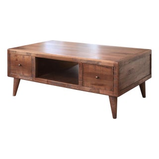 Bayshore Mid Century Retro Coffee Table - Mocha Brown For Sale