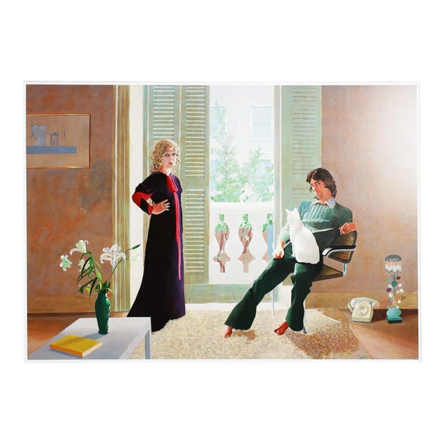 "Mr. And Mrs. Clark and Percy" Print From David Hockney's "A Bigger Book" (2016) For Sale