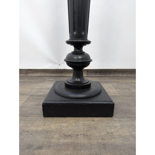 Pedestal Stand in Black Wood For Sale - Image 11 of 14