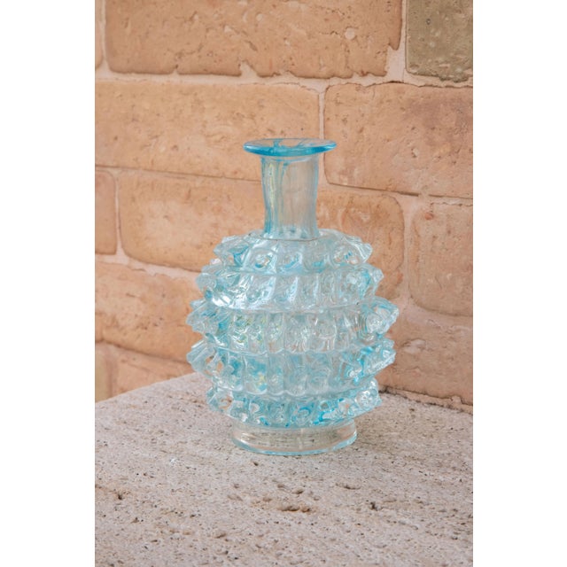 Blue Blue Ercole Barovier Rostrato Murano Glass Vase for Barovier & Toso, 1940s For Sale - Image 8 of 8