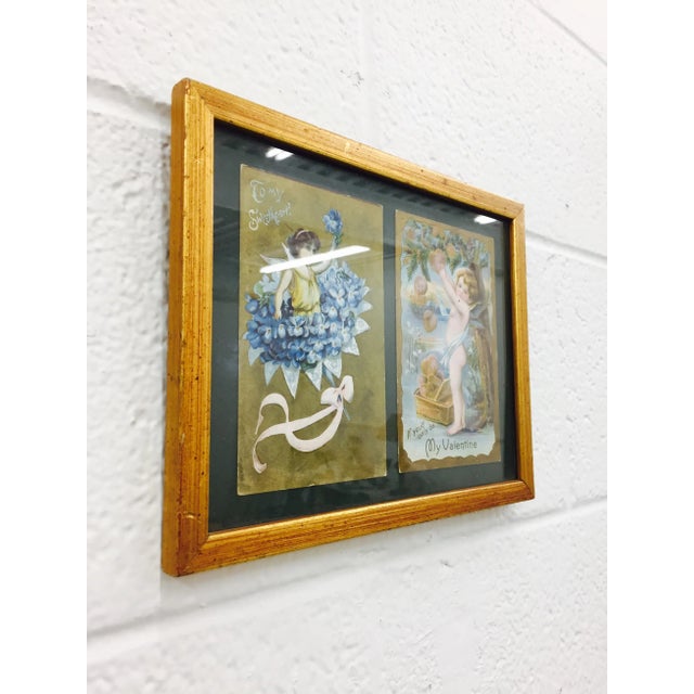 Early 20th Century Antique Framed Valentines For Sale - Image 5 of 11