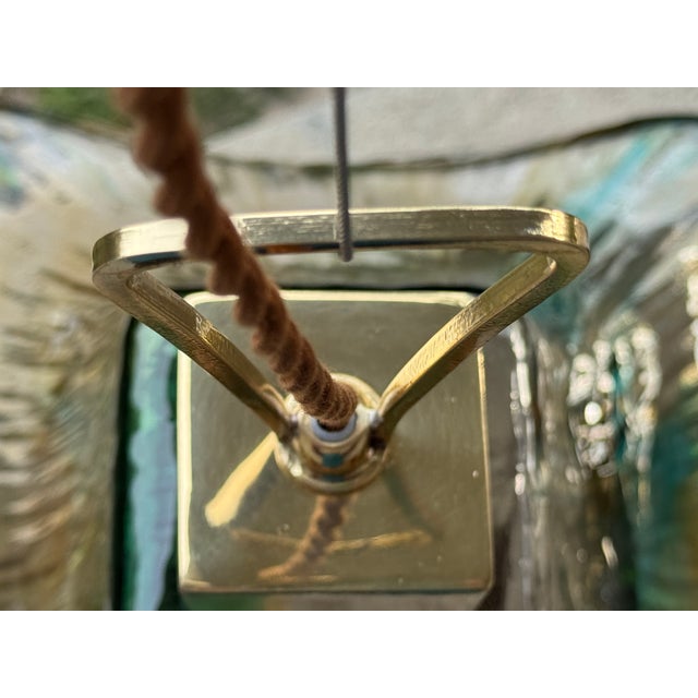 Italian Murano Glass Pendant Light in the style of Mazzega, 1970s For Sale - Image 15 of 18