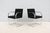 Black Ludwig Mies Van Der Rohe Brno Flat Bar Chairs in Black Fabric by Gordon - A Pair For Sale - Image 8 of 18