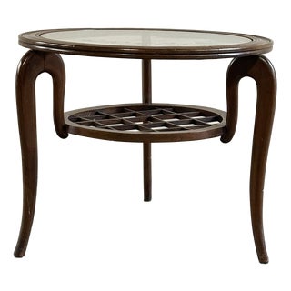 Italian Round Coffee Table in the style of Paolo Buffa, 1950s For Sale