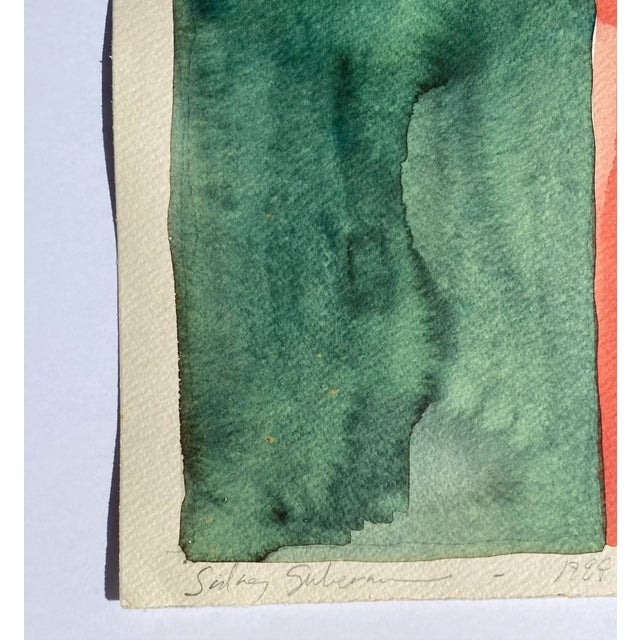 1980s 1988 Sidney Guberman Abstract Painting For Sale - Image 5 of 8