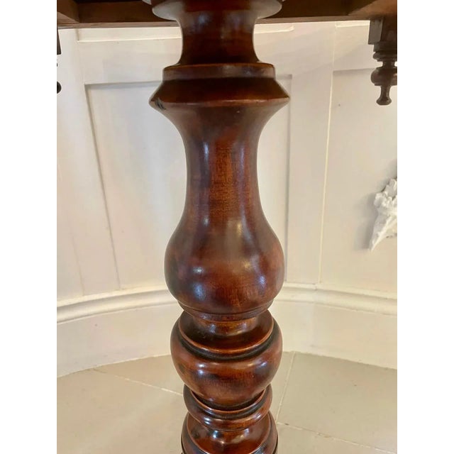 Antique Victorian Elm Freestanding Centre Table For Sale - Image 9 of 13