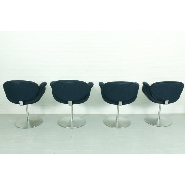 Artifort Swivel Little Tulip Dining Chairs by Pierre Paulin for Artifort, 1965, Set of 4 For Sale - Image 4 of 16