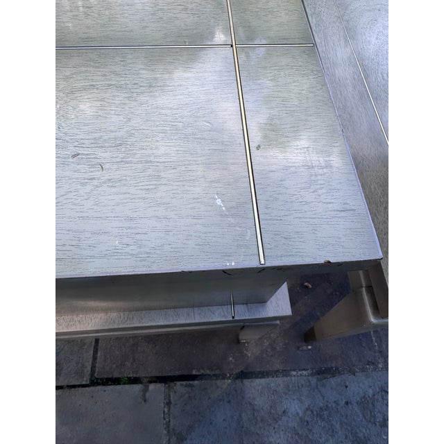 Pair of 1958 Lane Mid-Century Modern Two-Tier Step End Tables With Brass Sabots For Sale - Image 10 of 15