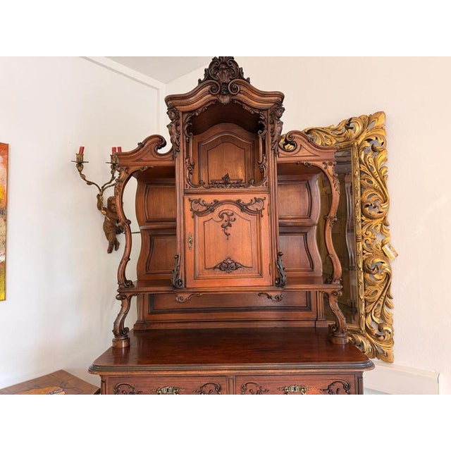 Baroque Piped Cupboard in Oak For Sale - Image 6 of 10